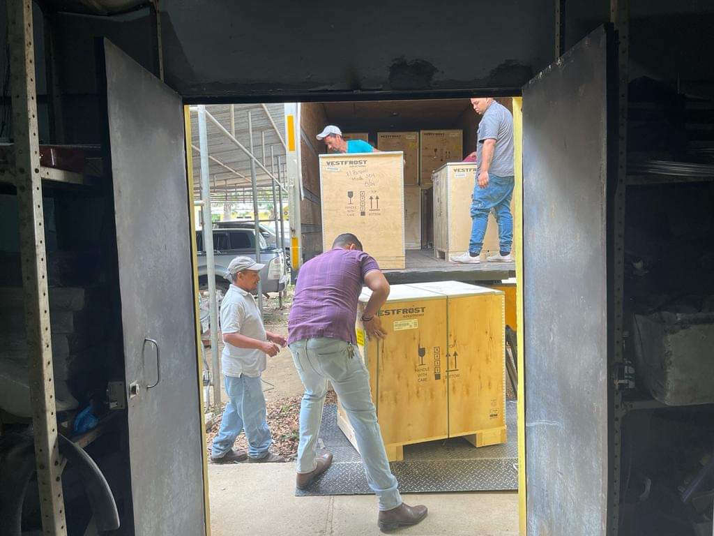 Región Sanitaria de El Paraíso, recibe 30 refrigeradores por parte de UNICEF